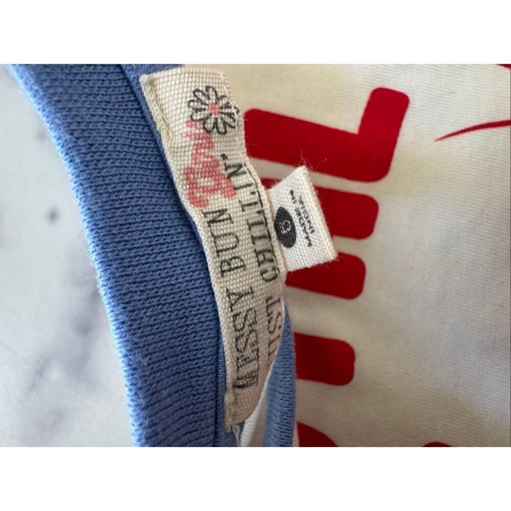 Messy Bun Just Chillin girls size 5 coastal textured lobster t-shirt retro nauti - Picture 3 of 4